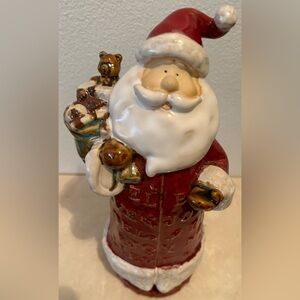 11” Santa with Sack figurine. Excellent condition